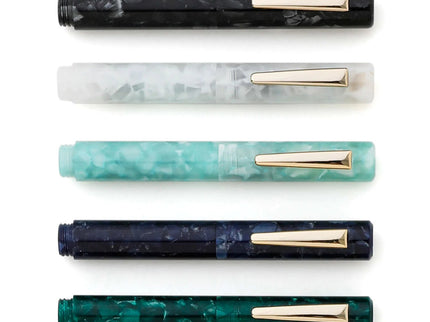 Marbled Fountain Pen - White - ColorSwatch