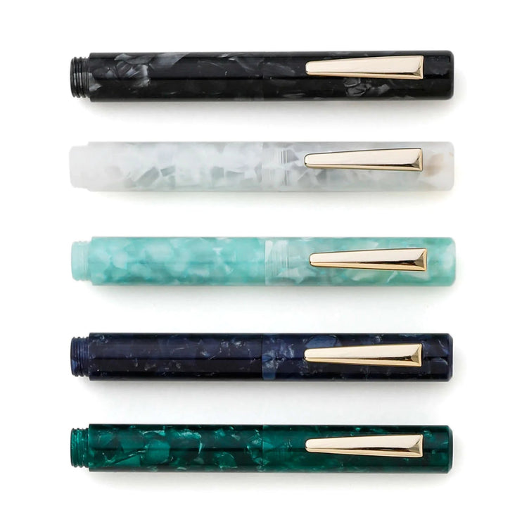 Marbled Fountain Pen - White - ColorSwatch