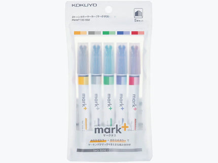 Mark+ Resaltadores Doble Tono - Set de 5 (nuevos colores) - ColorSwatch