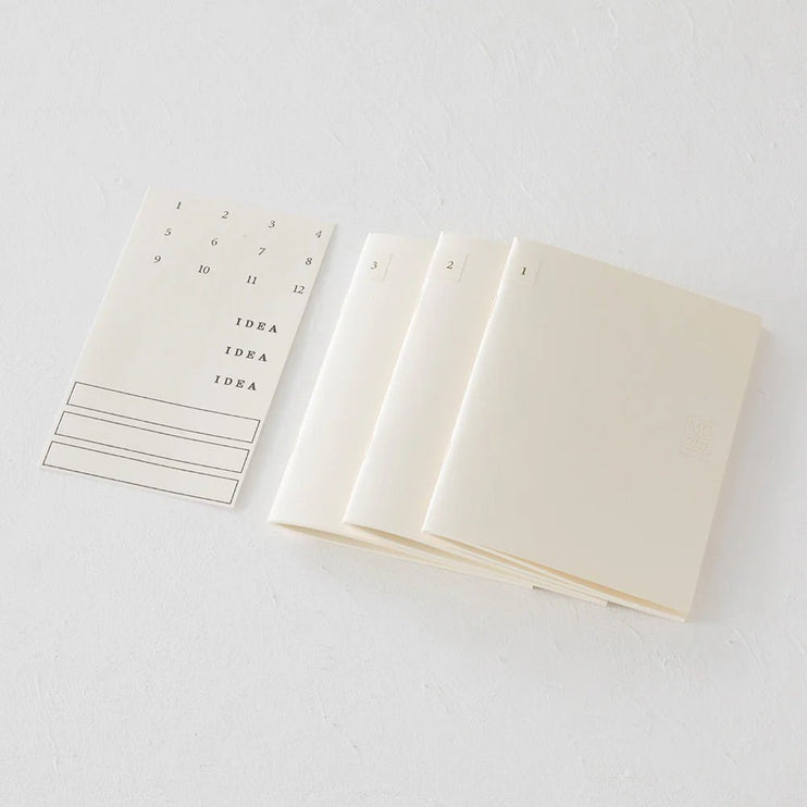 MD notebook light A6 (Set de 3) - En Blanco - ColorSwatch