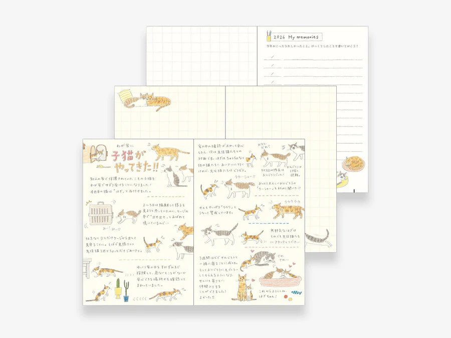 MD Pocket Diary 2026 - Gatos - ColorSwatch