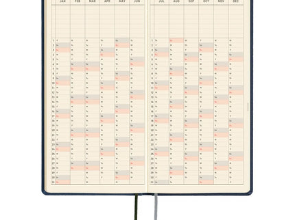 Hobonichi Techo 2027 Weeks MEGA Colors: Midnight Blue