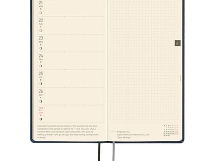 Hobonichi Techo 2027 Weeks MEGA Colors: Midnight Blue