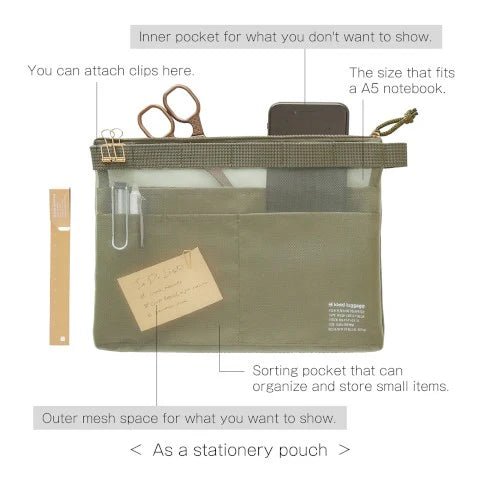 Mesh Carry Pouch - Bolsa Multiusos - Olive Drab - ColorSwatch