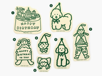 Message Card Pack - Cumpleaños - ColorSwatch