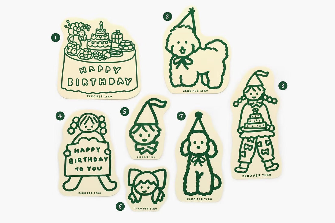 Message Card Pack - Cumpleaños - ColorSwatch