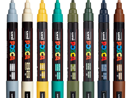 Set de 8 Posca PC-5M - Earth