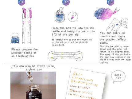 Mildliner No Moto Ink - Mild Dark Blue - ColorSwatch