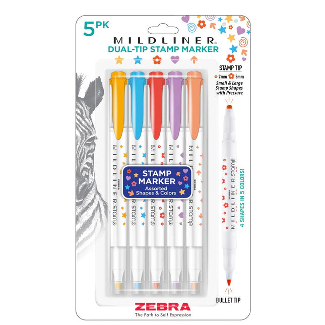 Mildliner Stamp Markers - Set de 5 - ColorSwatch