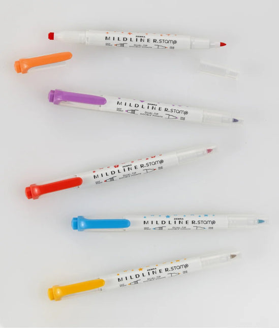 Mildliner Stamp Markers - Set de 5 - ColorSwatch