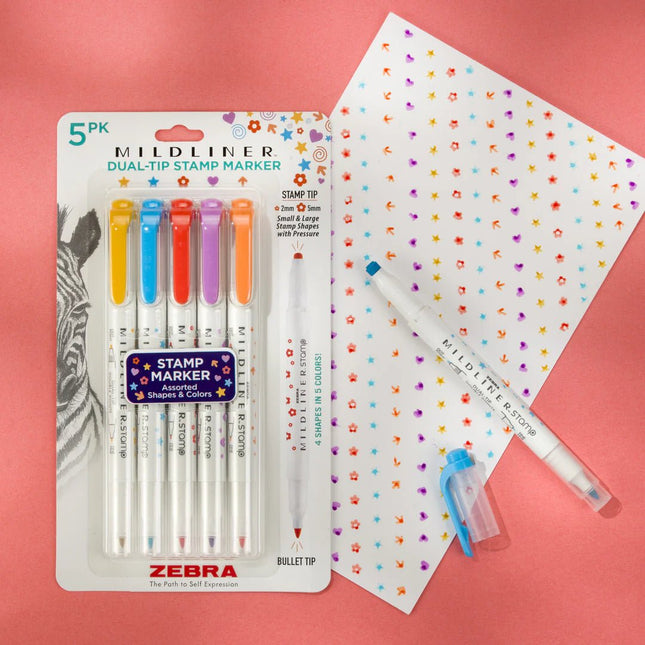 Mildliner Stamp Markers - Set de 5 - ColorSwatch