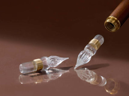 Modular glass nib refills