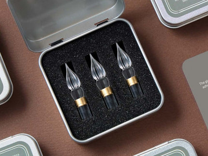Modular glass nib refills