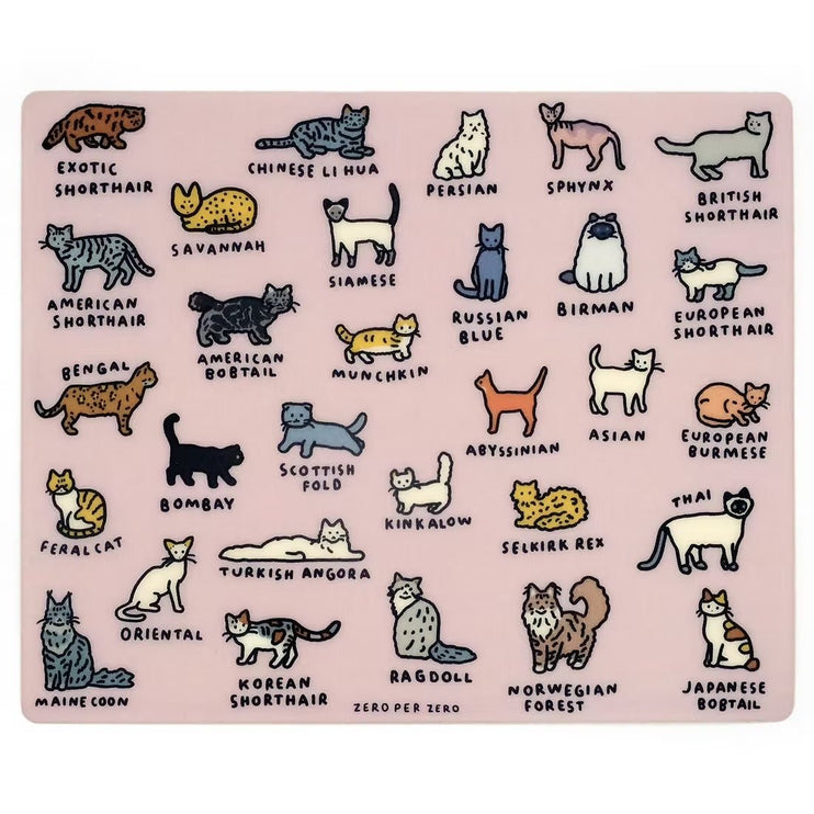 Mouse Pad - Cat Dictionary - ColorSwatch