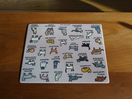 Mouse Pad - Cat Dictionary - ColorSwatch