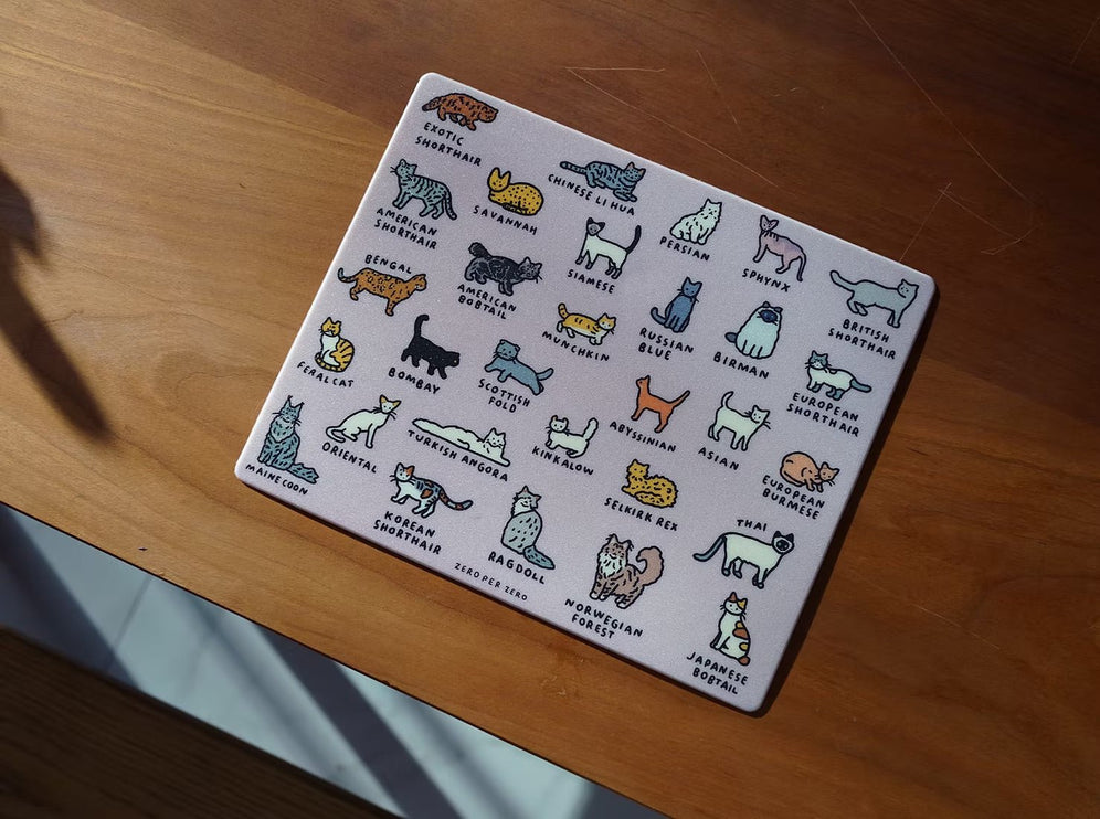Mouse Pad - Cat Dictionary - ColorSwatch