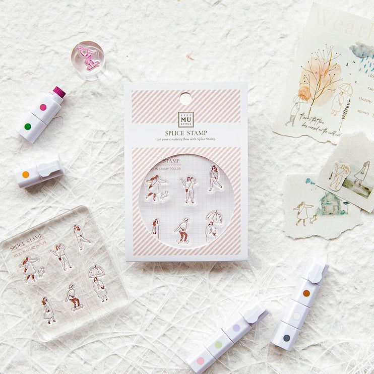 MU - Clear MU Icon Stamps - Daily Habits - ColorSwatch