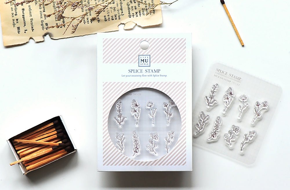 MU - Clear MU Icon Stamps - Flowers - ColorSwatch