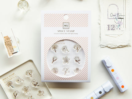 MU - Clear MU Icon Stamps - Flowers - ColorSwatch