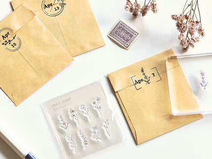 MU - Clear MU Icon Stamps - Flowers - ColorSwatch