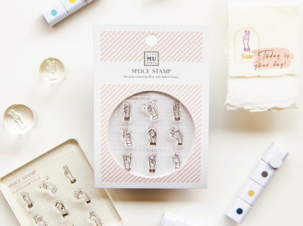 MU - Clear MU Icon Stamps - Hands - ColorSwatch