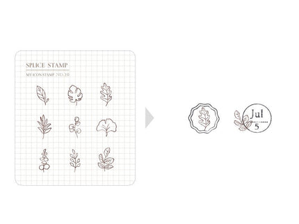 MU - Clear MU Icon Stamps - Leaves - ColorSwatch
