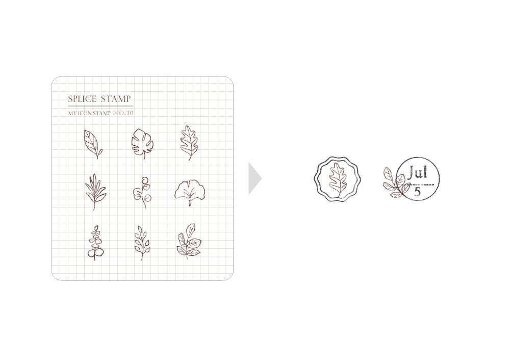 MU - Clear MU Icon Stamps - Leaves - ColorSwatch