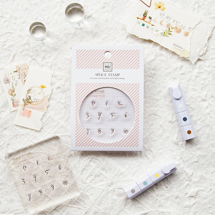 MU - Clear MU Icon Stamps - Numbers - ColorSwatch