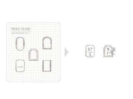 MU - Clear MU Icon Stamps - Small Frames B - ColorSwatch