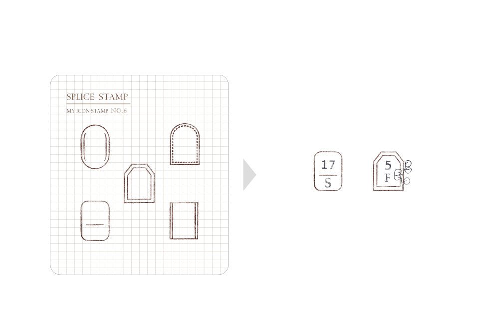 MU - Clear MU Icon Stamps - Small Frames B - ColorSwatch