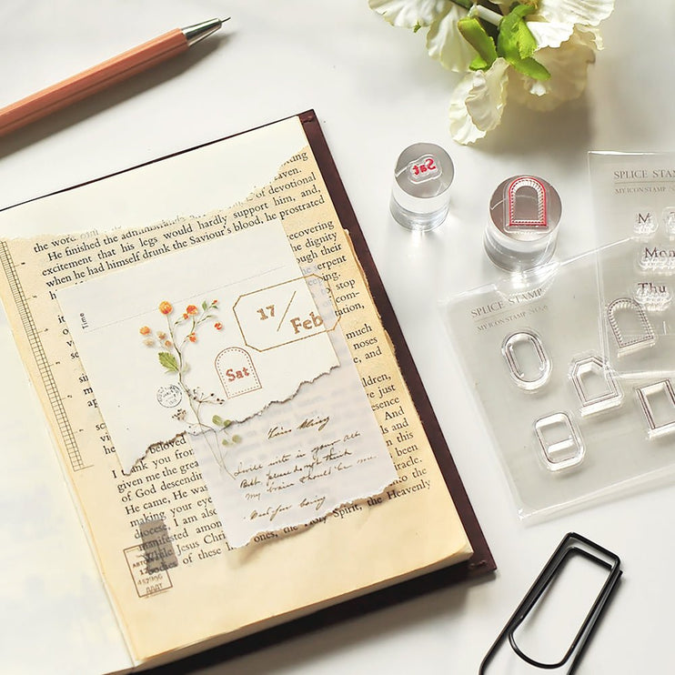 MU - Clear MU Icon Stamps - Small Frames B - ColorSwatch