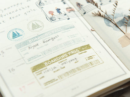 MU - Clear MU Record Stamp - Boarding Pass - ColorSwatch