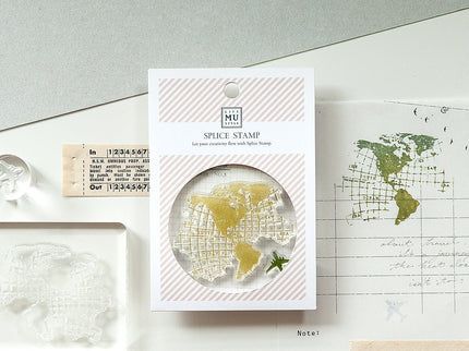 MU - Clear MU Record Stamp - Continents B - ColorSwatch