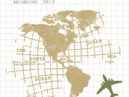 MU - Clear MU Record Stamp - Continents B - ColorSwatch