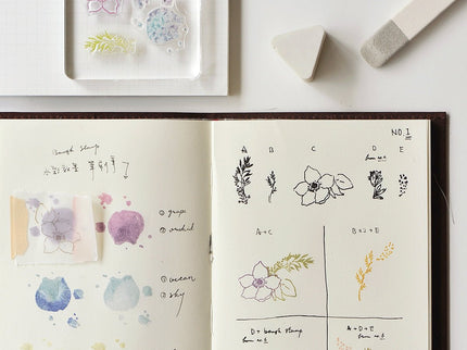 MU - Clear Splice Stamps - Anemone & Branch - ColorSwatch