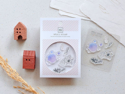 MU - Clear Splice Stamps - Anemone & Branch - ColorSwatch