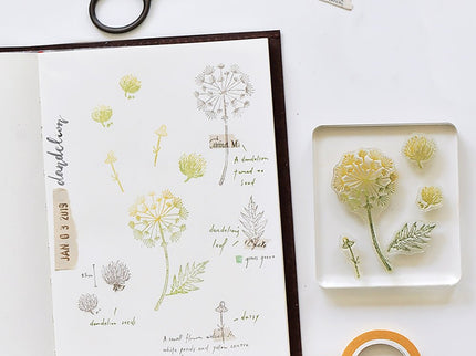 MU - Clear Splice Stamps - Dandelion - ColorSwatch
