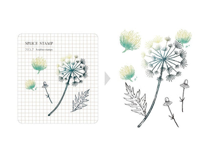MU - Clear Splice Stamps - Dandelion - ColorSwatch