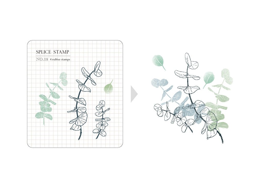 MU - Clear Splice Stamps - Eucalyptus - ColorSwatch
