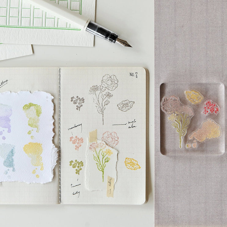 MU - Clear Splice Stamps - Flowers & Buds - ColorSwatch
