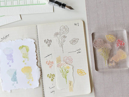 MU - Clear Splice Stamps - Flowers & Buds - ColorSwatch