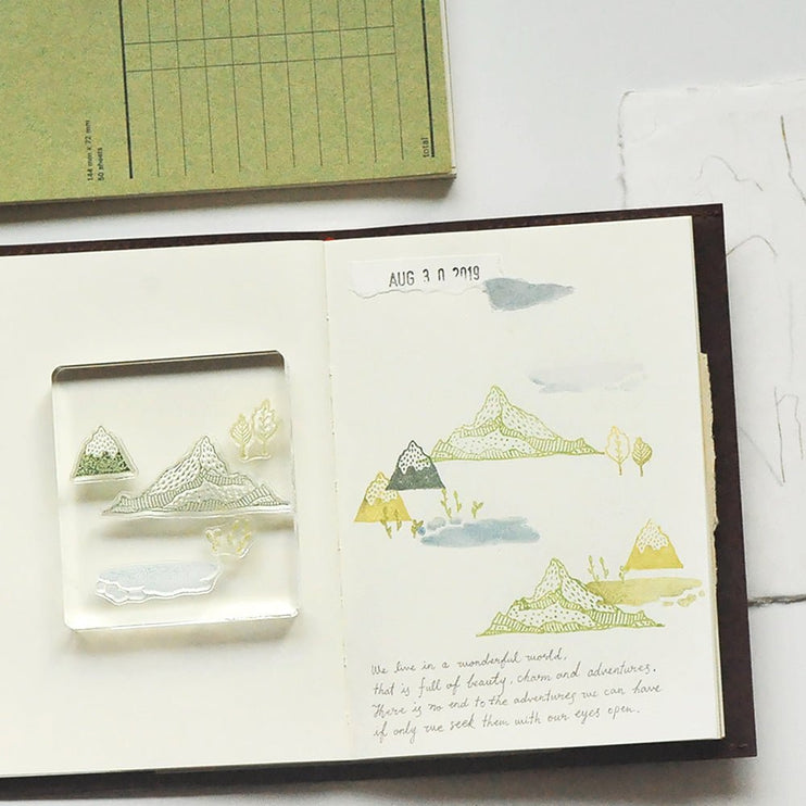 MU - Clear Splice Stamps - Mountains - ColorSwatch