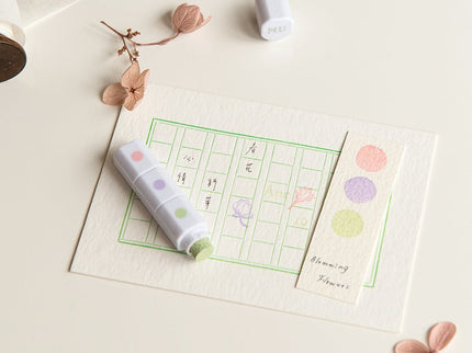 MU - Inky Pen Stamp Pads - Blooming Flowers - ColorSwatch