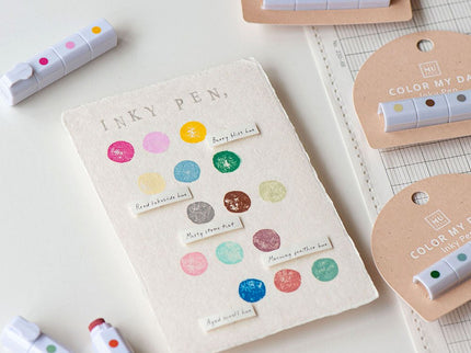 MU - Inky Pen Stamp Pads - Flower Fruit - ColorSwatch