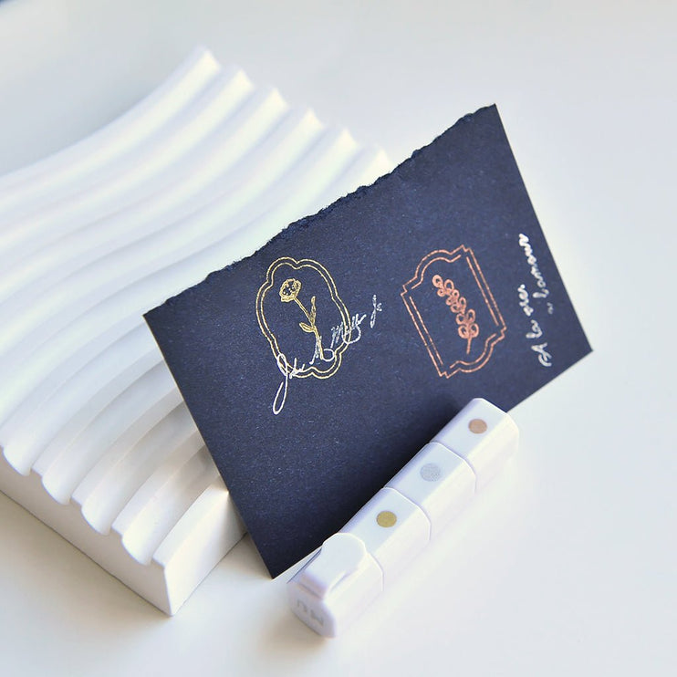 MU - Inky Pen Stamp Pads - Metallic Mineralize - ColorSwatch