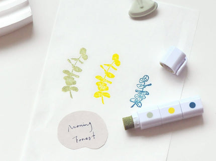 MU - Inky Pen Stamp Pads - Morning Forest - ColorSwatch
