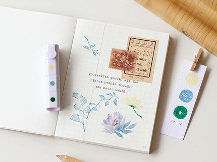 MU - Inky Pen Stamp Pads - Reed Lakeside Hue - ColorSwatch