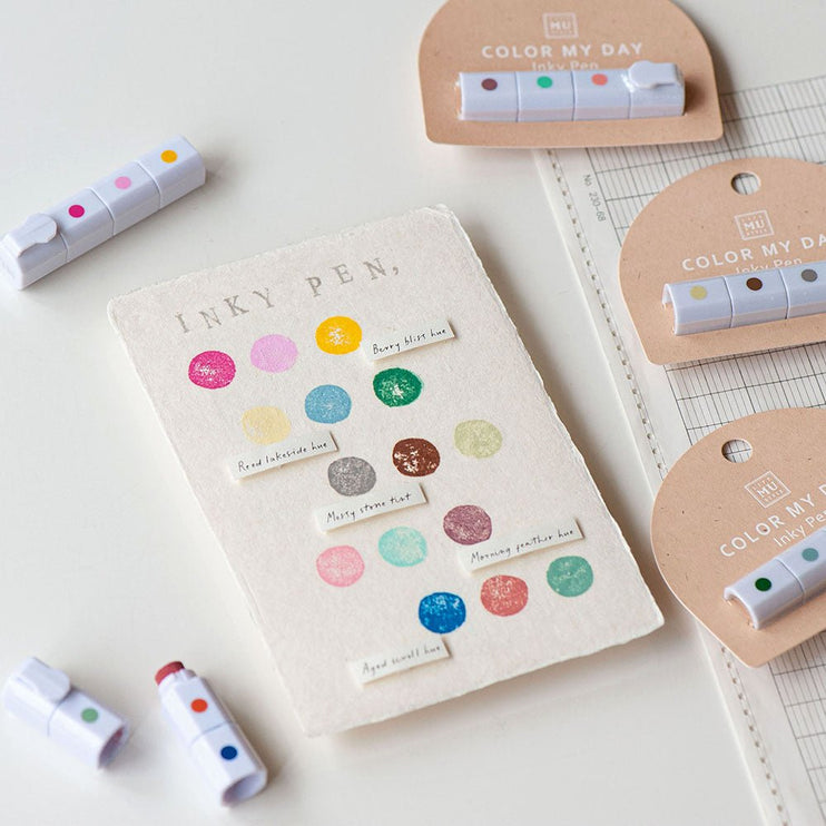 MU - Inky Pen Stamp Pads - Reed Lakeside Hue - ColorSwatch