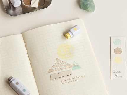 MU - Inky Pen Stamp Pads - Sunlight Mountain - ColorSwatch