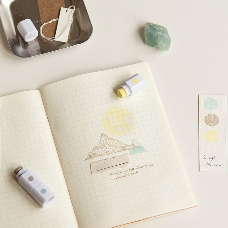 MU - Inky Pen Stamp Pads - Sunlight Mountain - ColorSwatch
